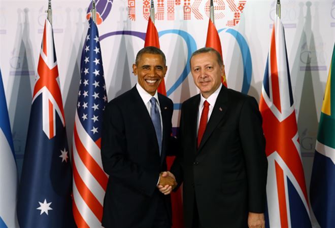 Cumhurbaşkanı Erdoğan ABD Başkanı Obama ile bir araya geldi   