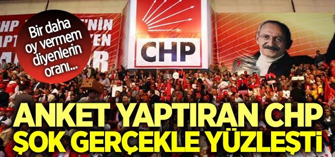 Anket yaptıran CHP şok gerçekle yüzleşti