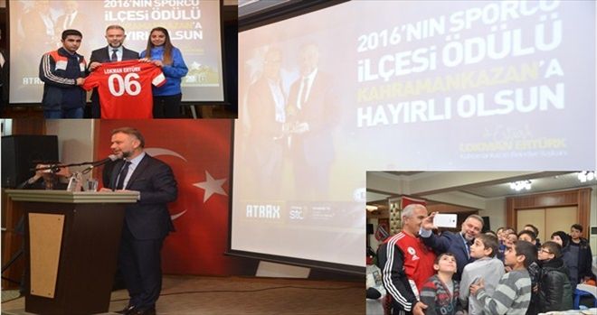Ertürk Kahramakazanlı sporcularla bir araya geldi 