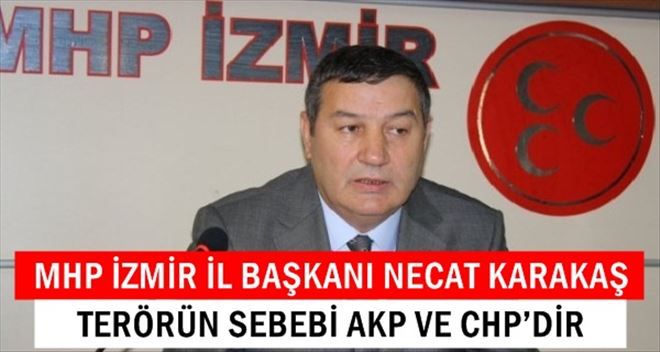 MHP İzmir İl Başkanı Necat Karataş: Terörün Sebebi AKP ve CHP´dir