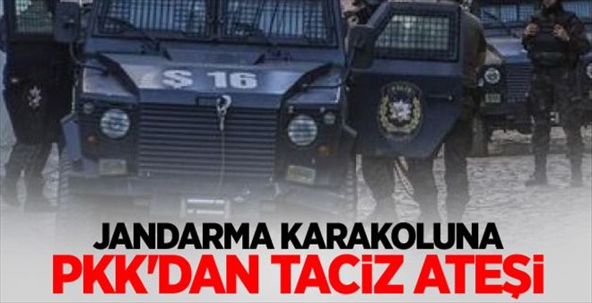 Jandarma Karakoluna PKK´dan Taciz Ateşi