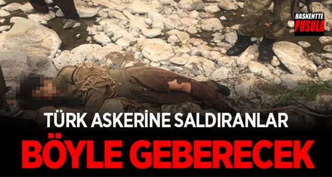Türk Askerine Saldıranlar Böyle Geberecek