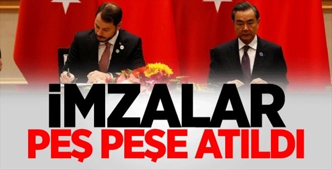 Türkiye ile Çin arasında 4 anlaşma imzalandı
