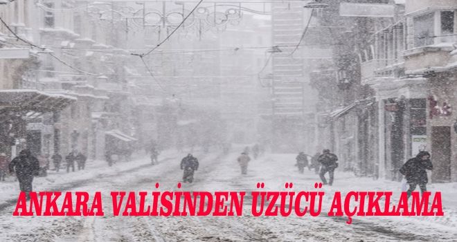 Ankara Valisi´nden kar tatili açıklaması