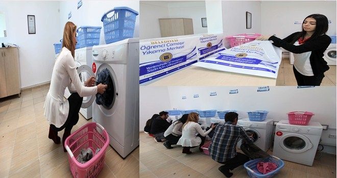 Çamaşır Yıkama Merkezi 850 öğrenciye hizmet verdi