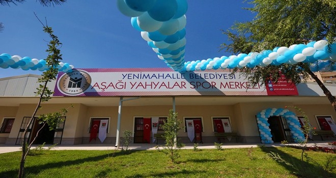 Aşağı Yahyalar Spor merkezi hizmete açıldı