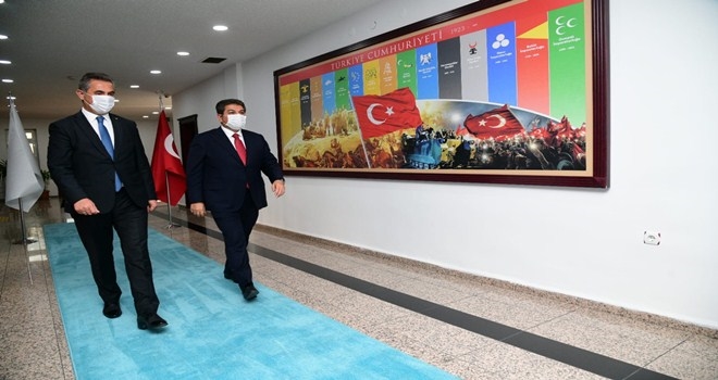 Başkan Köse, Esenler Belediye Başkanı Tevfik Göksu´yu Ağırladı