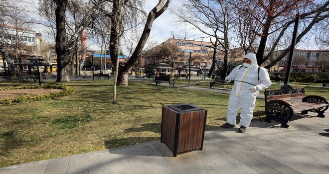 420 park dezenfekte edildi