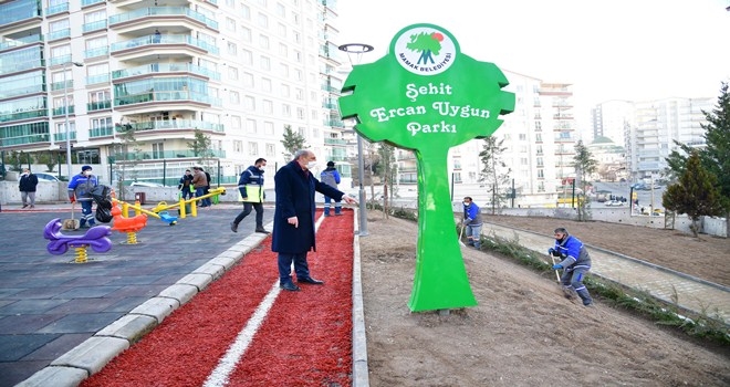 Şehit Ercan Uygun parkı yeni yüzüyle nefes aldıracak