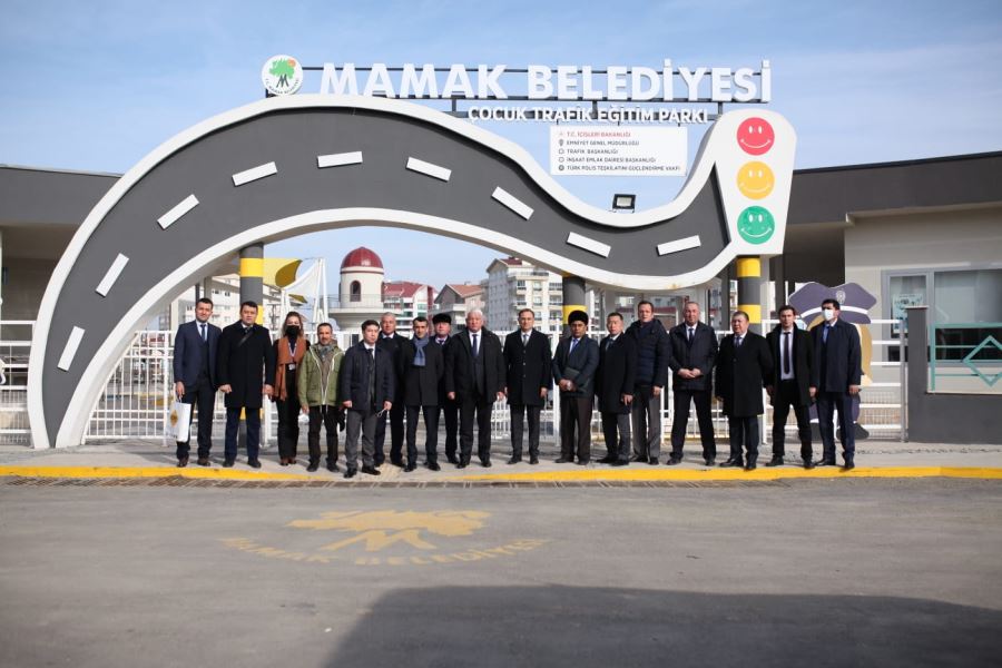 Özbekistan Emniyet Genel Müdürlüğü’nden  Trafik Eğitim Parkına Ziyaret