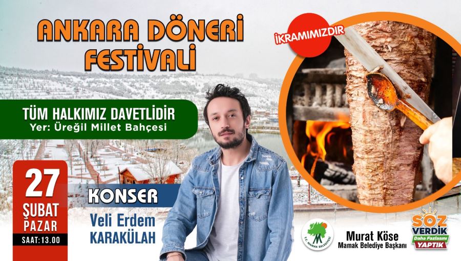 Mamak’ta, Ankara Döneri Festivali düzenlenecek