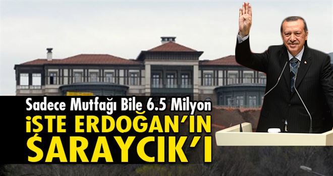 Bu da Erdoğan´ın Saraycık´ı: Sadece Mutfak 6.5 Milyon