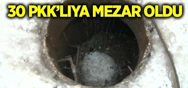 Kanalizasyon 30 PKK´lıya mezar oldu