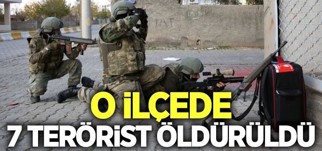 Cizre´de 7 terörist daha öldürüldü