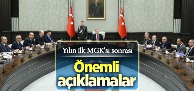 Yılın ilk MGK´sı sonrası önemli açıklamalar