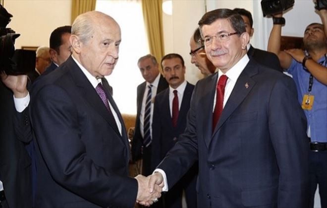 DAVUTOĞLU- BAHÇELİ GÖRÜŞMESİ SONA ERDİ