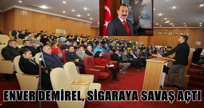 BAŞKAN DEMİREL SİGARAYA SAVAŞ AÇTI