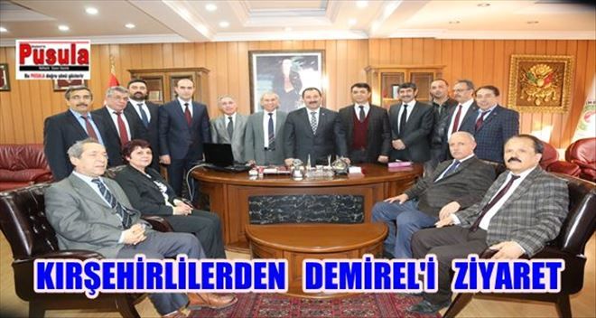 DEMİREL KIRŞEHİRLİLER´İ AĞIRLADI