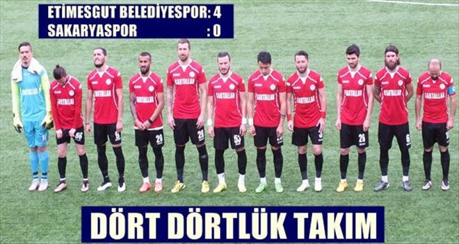 ETİMESGUT BELEDİYESPOR TUTULMUYOR: Etimesgut Belediyespor-Sakaryaspor:4-0