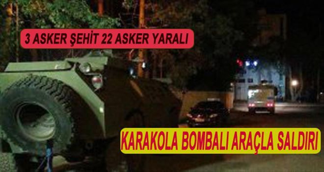 Diyarbakır´da Karakola Bomba Yüklü Araçla Saldırı: 3 Şehit, 22 Yaralı