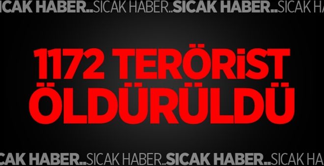 TSK: 1172 IŞİD´li öldürüldü!