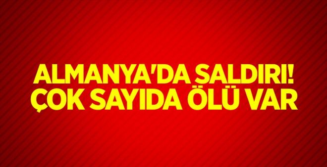 Almanya´da saldırı! Çok sayıda ölü var