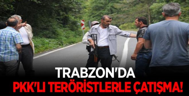 Trabzon´da PKK´lılarla çatışma: 1 polis yaralı