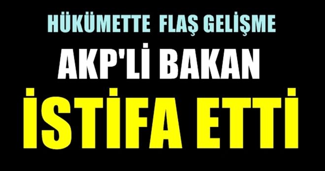 AKP Hükümetinde Flaş Gelişme: Bir Bakan İstifa Etti