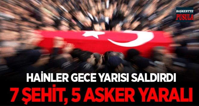 Ağrı´da Hain Saldırı: 7 Korucu Şehit, 5 Asker Yaralı