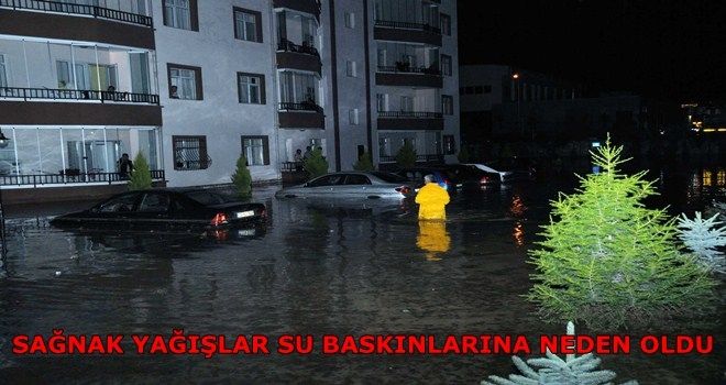 Sağanak yağış su baskınlarına neden oldu 