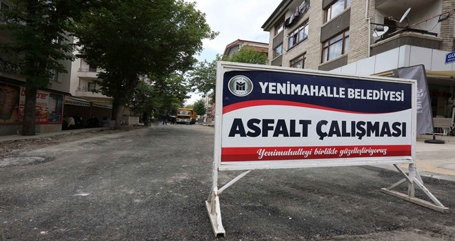 Yenimahalle´de alt yapıda hummalı çalışma