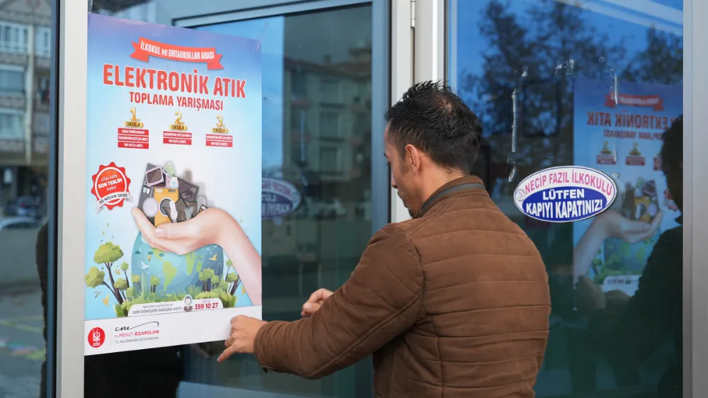 KEÇİÖREN’DE “ELEKTRONİK ATIK  TOPLAMA YARIŞMASI” BAŞLADI