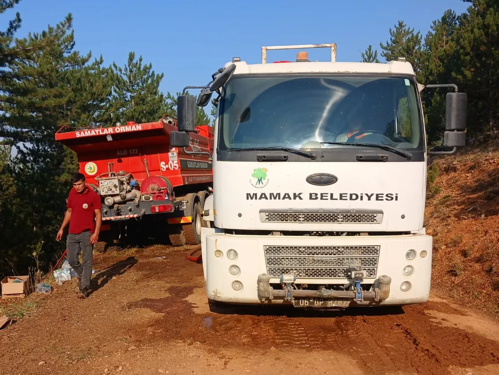 Söndürme Çalışmalarına Yoğun Destek