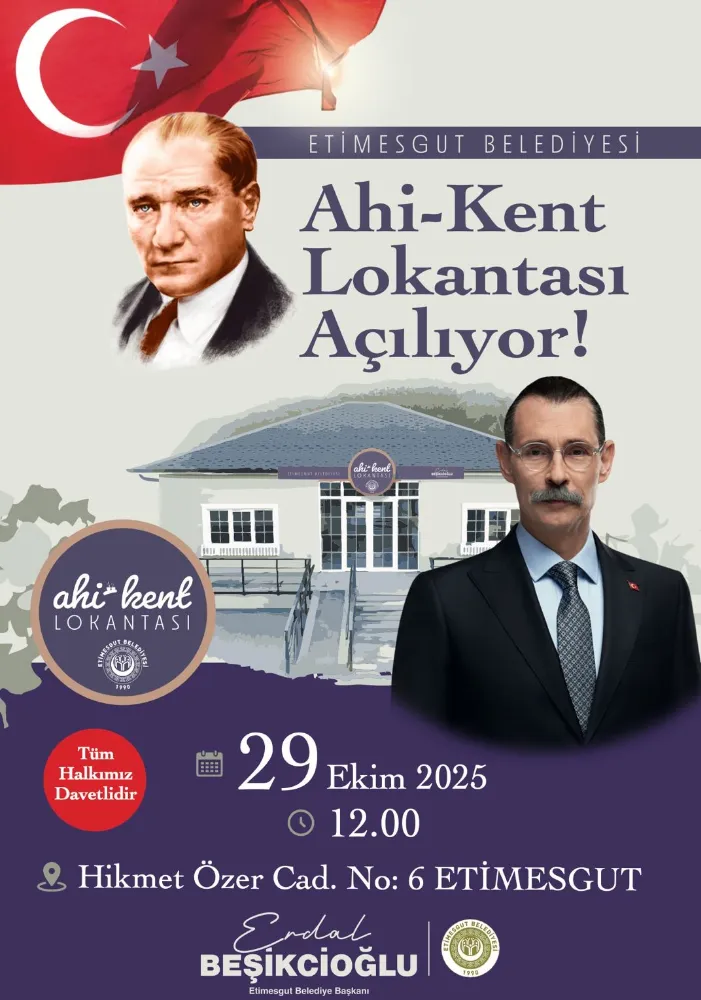 ETİMESGUT BELEDİYESİ’NDEN ÖRNEK PROJE: AHİ-KENT LOKANTASI VATANDAŞLARIN HİZMETİNE AÇILIYOR!