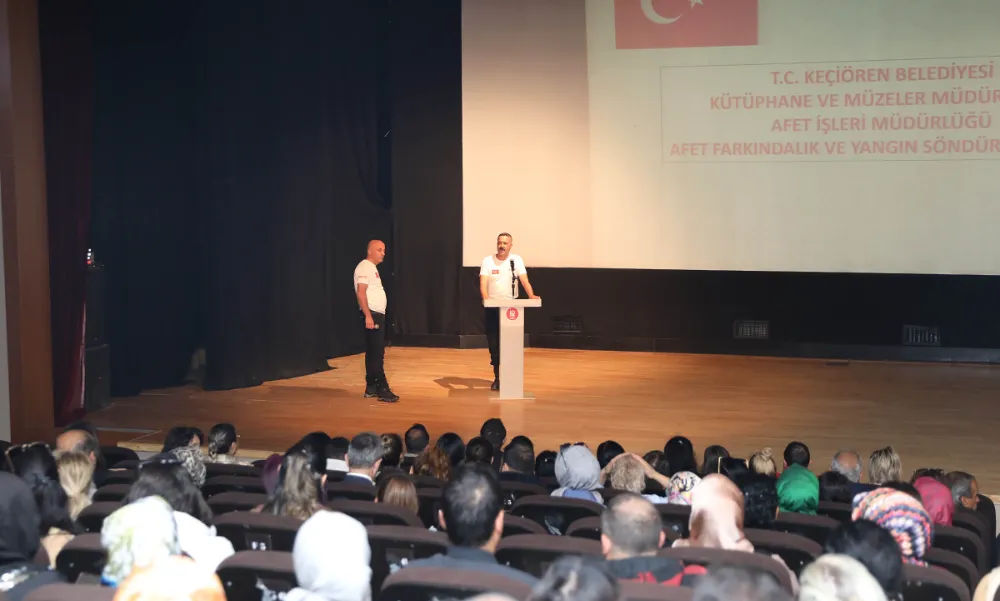 KEÇİÖREN BELEDİYESİ’NDEN AFET VE YANGIN EĞİTİMİ