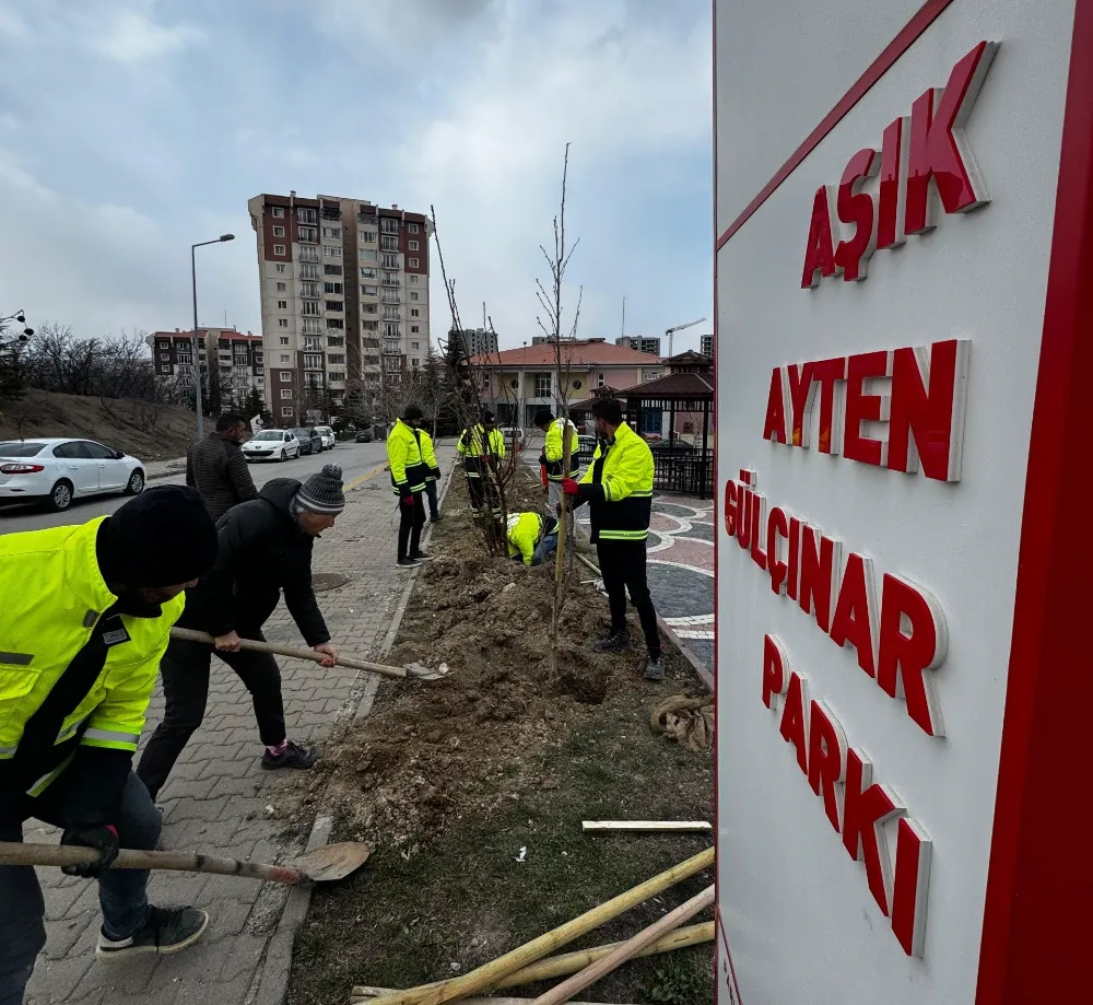 ETİMESGUT BELEDİYESİ PARK BAHÇELER MÜDÜRLÜĞÜ İLÇENİN YEŞİL DOKUSUNU GÜÇLENDİRMEYE DEVAM EDİYOR