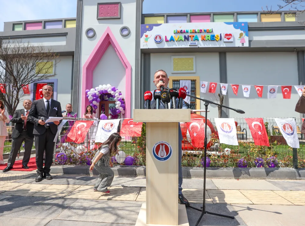 SİNCAN BELEDİYESİ 6. KREŞİNİ AÇTI