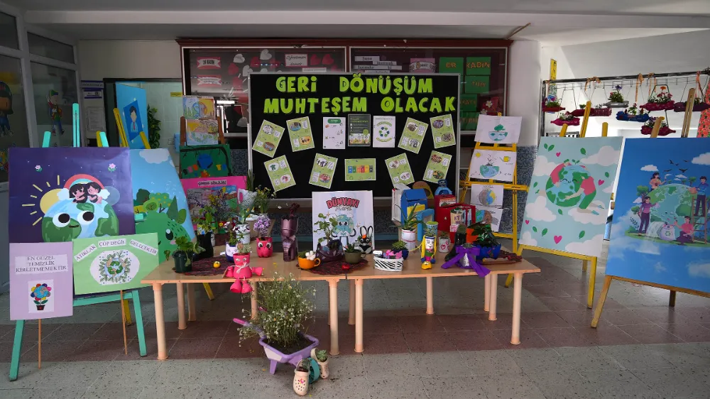 ÇOCUKLARA ÇEVRE KORUMA VE  GERİ DÖNÜŞÜM BİLİNCİ AŞILANDI
