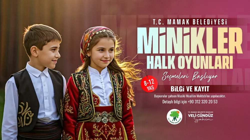 Mamak Belediyesi’nden Miniklere  Halk Oyunları Fırsatı