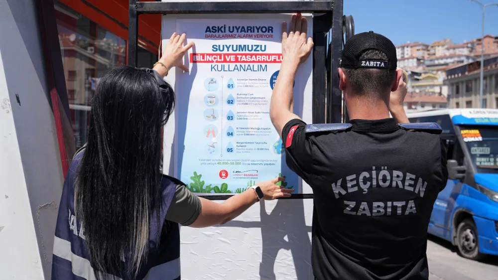 KEÇİÖREN BELEDİYESİ’NDEN SU TASARRUF SEFERBERLİĞİ