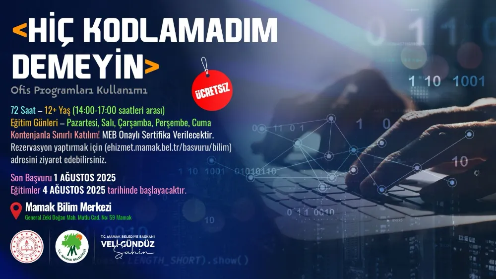 Mamak’ta Gençler İçin Ücretsiz Dijital Eğitim Fırsatı