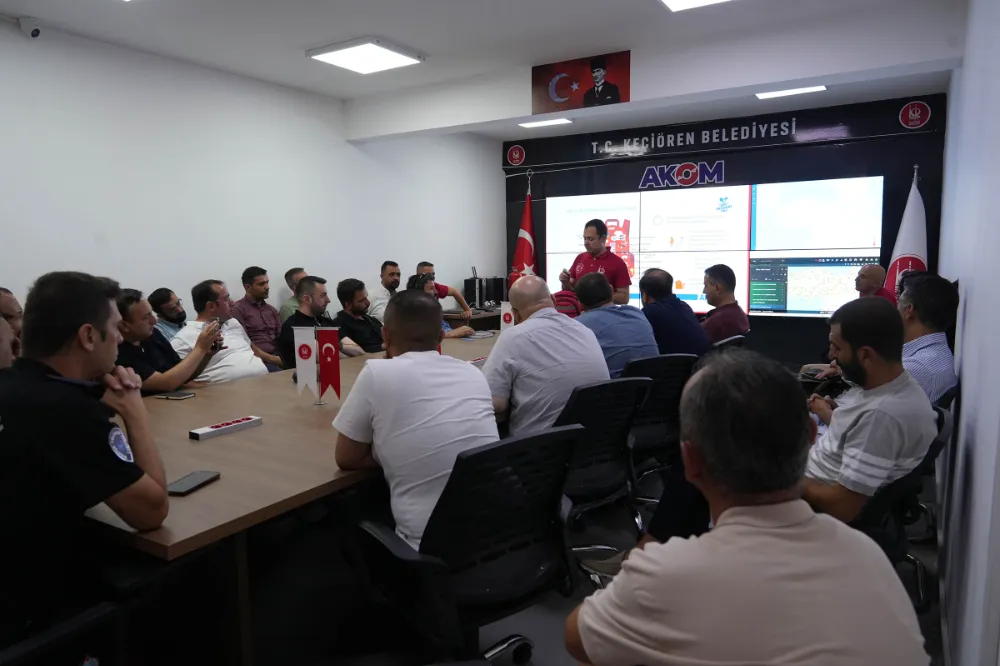 KEÇİÖREN BELEDİYESİ PERSONELİNE AFET VE YANGIN EĞİTİMİ